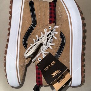Vans MTE Tan and Black High-Top Sneakers